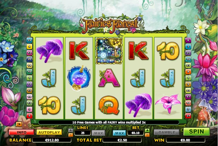 Попади в волшебный мир играя в слоты онлайн «Fairies Forest» в казино Вулкан